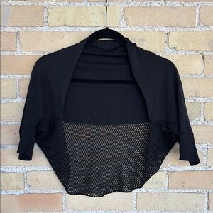Lida Baday Elegant Black Women's Shrug Sweater